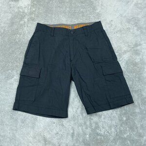 WearFirst Cargo Shorts Mens Size 32 Black Lightweight Nylon Blend a1019